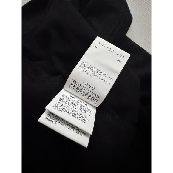 NWT Yohji Yamamoto POUR HOMME Side Drape T-Shirt - Picture 7 of 7